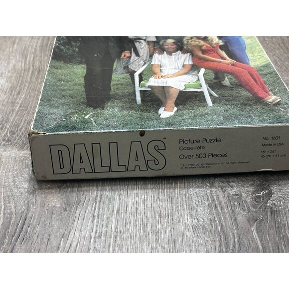 1980 Dallas Cast No 1601 Picture Puzzle 500 Piece 18'' × 24'' - Picture 2 of 5
